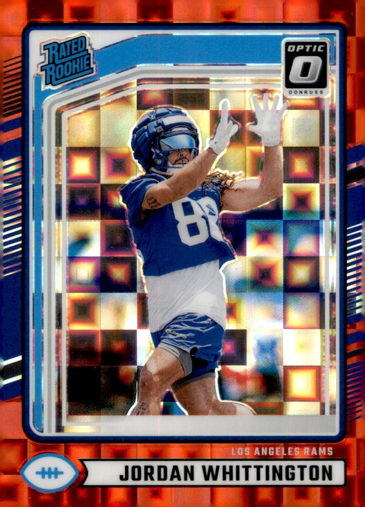Jordan Whittington Panini Donruss #352 Optic Preview-Red Pandora