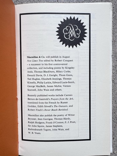 1963 Festival of Poetry Programme + Inserts | Hughes, Lowell | Tarn Library - Picture 4 of 11