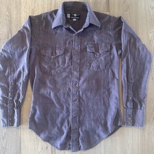 Vintage Flying R Ranchwear Plaid Western Pearl Snap Shirt Small Cowboy USA