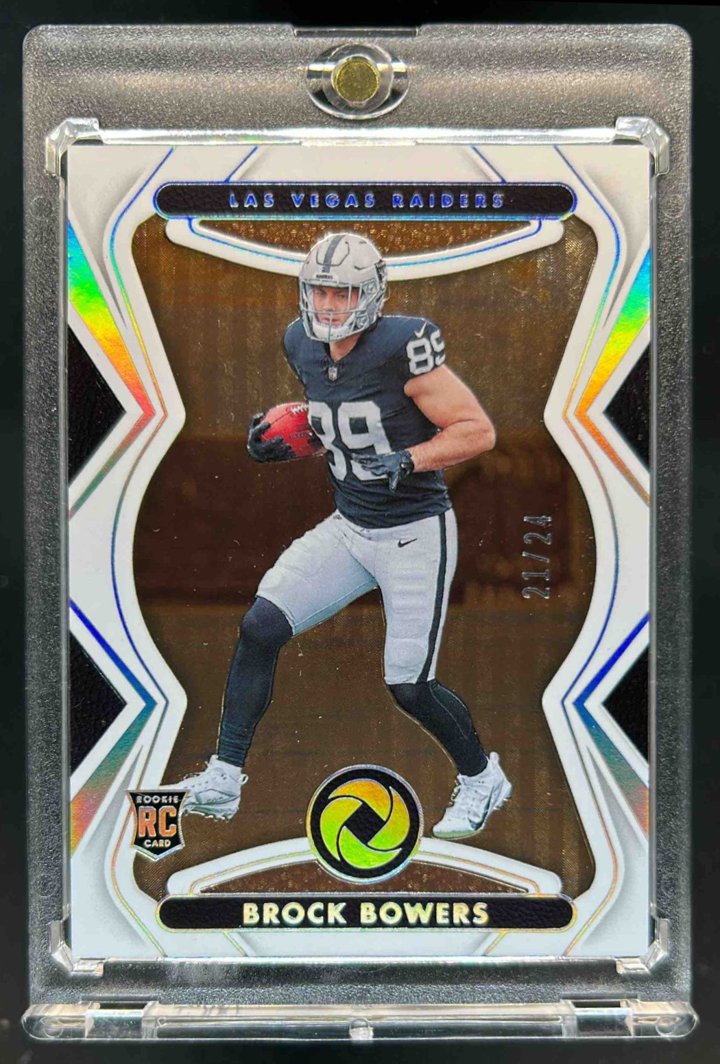 2024 Panini Gold Standard Brock Bowers Opulence RC Holo Silver #/24 Raiders