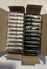 20 Black and Ice Silver Metal Flint (Zippo Like) Lighter Brand New-