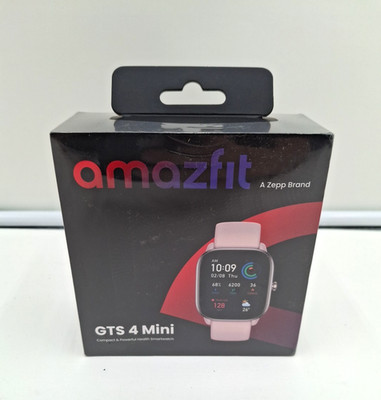 Amazfit GTS 4 Mini Smart Watch - Flamingo Pink, Sealed