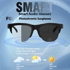 Smart Glasses Photochromic Bluetooth Sunglasses Headset Outdoor Sport Music Call