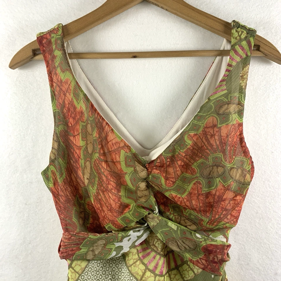 Y2K 女式 Fairy Grunge 婴儿娃娃上衣 M 码波西米亚妖精泥土雪纺美国 — 第 2/4 张图片