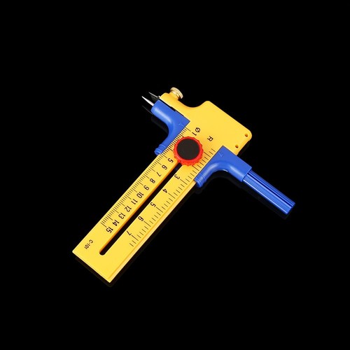 Circle Cutter PVC Plastic Plotting Replaced Tool 1 Set Yellow Adjustable - Picture 11 of 12