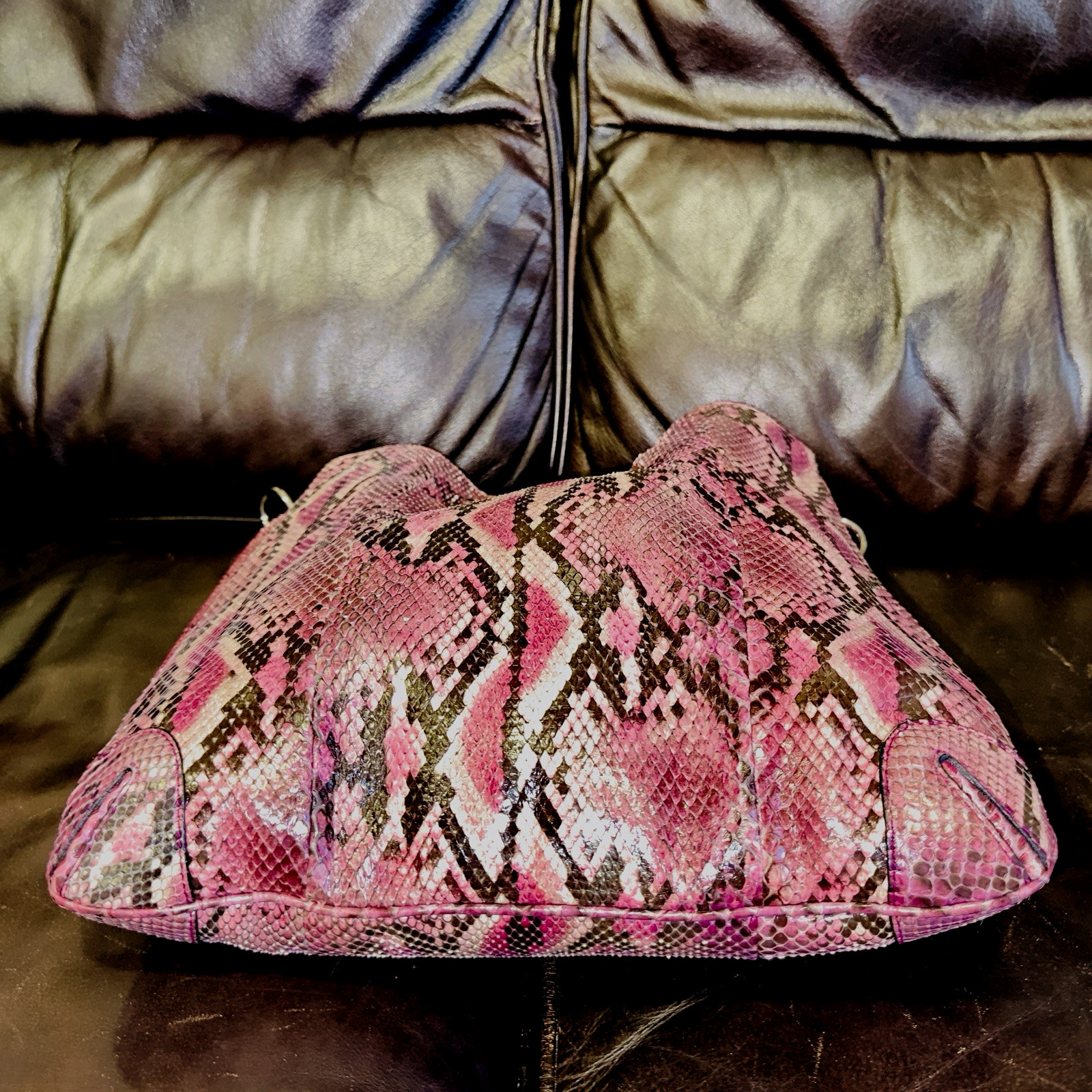 Michael Kors Collection Genuine Python Hobo Bag M… - image 11