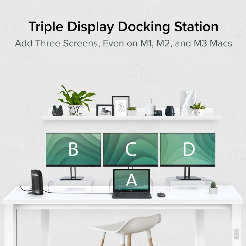 USB-C Triple Monitor Docking Station: 13-in-1 Laptop Dock with 100W Charging ... - Image 3 of 4