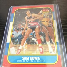 Fleer 1986-87 Sam Bowie #13 Portland Trail Blazers Basketball Base Set