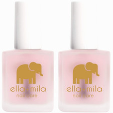 ella mila "First Aid Kiss" Nail Strengthener and 0.45 Fl Oz Pack of 2