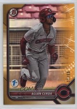 2022 Bowman Draft 1st Edition Gold Foil 11/50 Allan Cerda #BD-22 0o3x