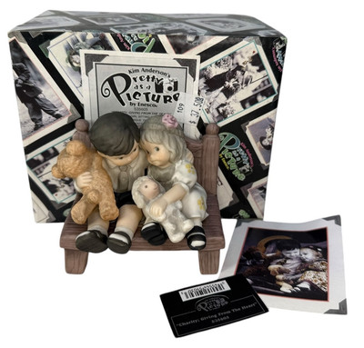 IN BOX Vintage Pretty as a Picture Enesco ''Charity Giving From the Heart'' 535605