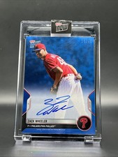 2022 MLB Topps Now Zack Wheeler Philadelphia Phillies Autograph 16/49 