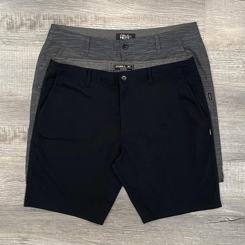 Lot of 2 ONeill Hybrid Shorts Mens 36 Gray Beach Swim Surf Trunks