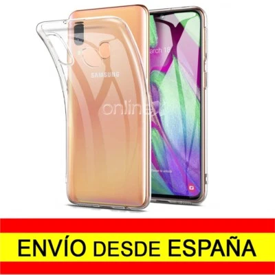 ONLINEX® Funda Silicona para SAMSUNG GALAXY A40 Carcasa Protector Transparente TPU a0267