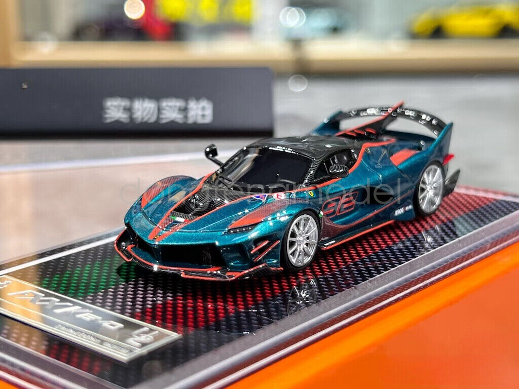u2 1/64 フェラーリ FXXK evo アイスブルー Ferrari FXX-K Evo Sea Blue #67 Resin Limited Edition 1:64 by U2