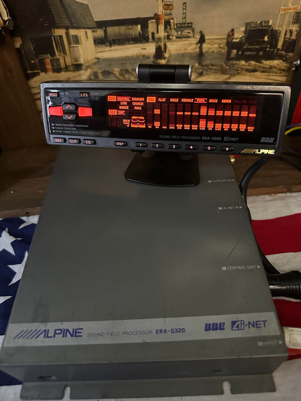 Alpine ERAG320. DSP Digital Sound Processor EQ Equalizer Used tested