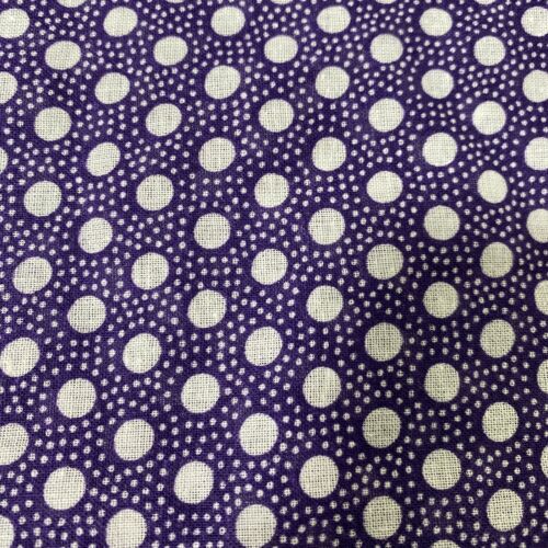 Chintz Polished Glazed Cotton Polka Dot 1 metre 100cm Fabric Remnants Material - Picture 6 of 9
