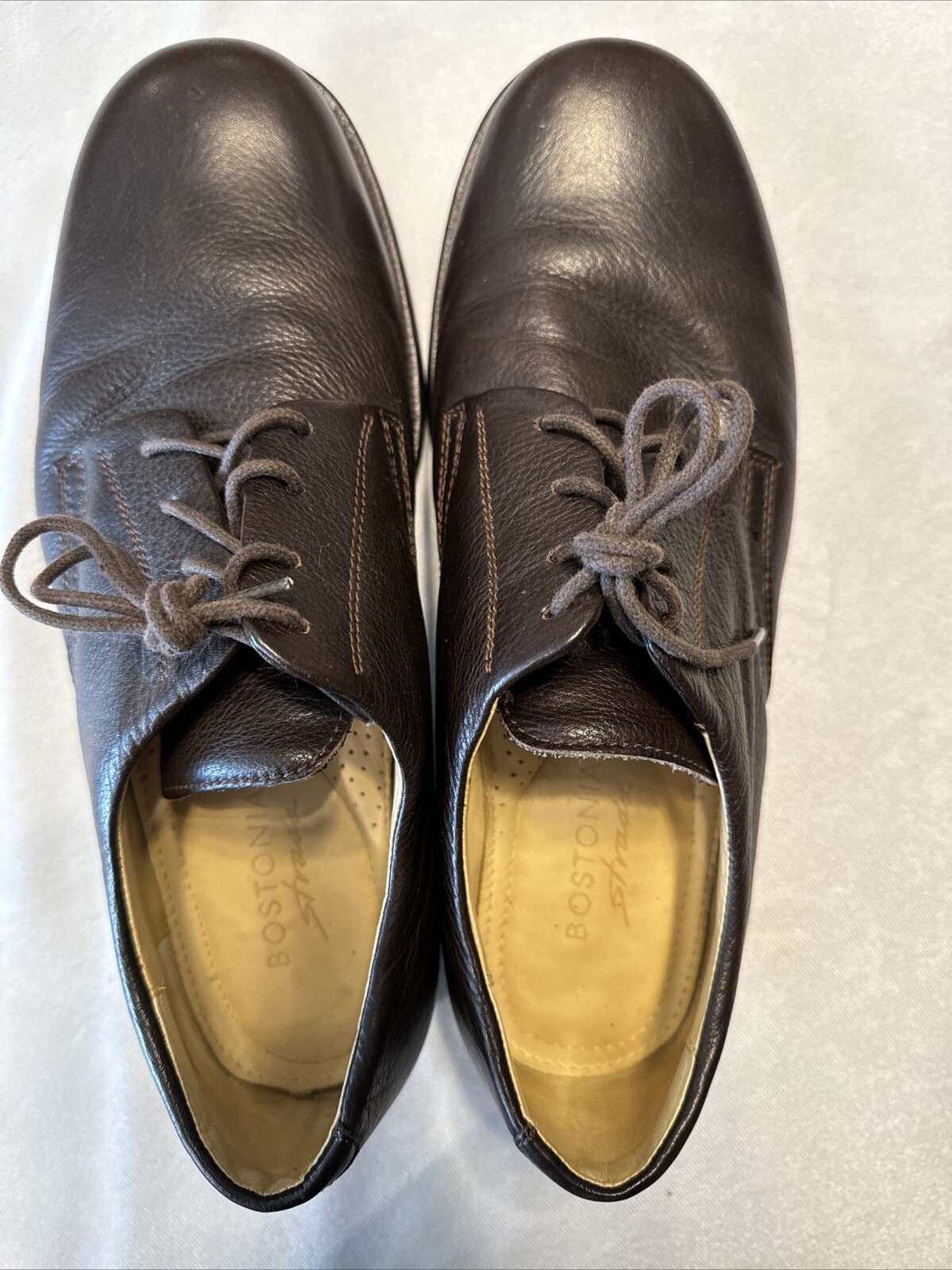 SAOLA Scarpe Buck Bostonian Strada Uomo Taglia 11 5 M Morbida Pelle Marrone Made in Italy