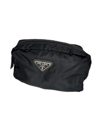 Vintage Prada Black Nylon Cosmetic Pouch Case Clutch | eBay Vintage Prada Black Nylon Cosmetic Pouch Case Clutch | eBay