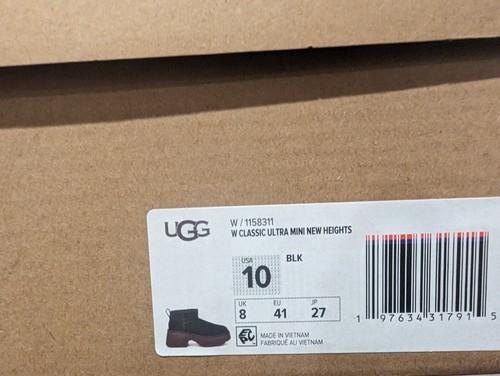 Ugg Australia Womens Classic Ultra Mini New Heights Boot Size 10 NIB - Picture 6 of 6
