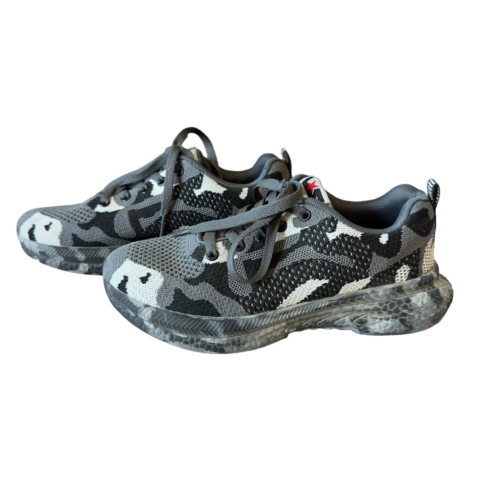 Baskets légères à lacets chaussures de tennis pour femmes Supreme Camo Taille 8 (39) XLC