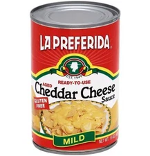 La Preferida Aged Cheddar Cheese Sauce Gluten Free - 15 Oz - Pack of 3