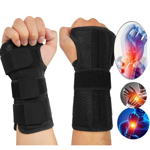 Handgelenkbandage Stütze Hand Karpaltunnel Stahlschiene Gym Arthritis Verstauchung Riemen - Bild 15 von 16
