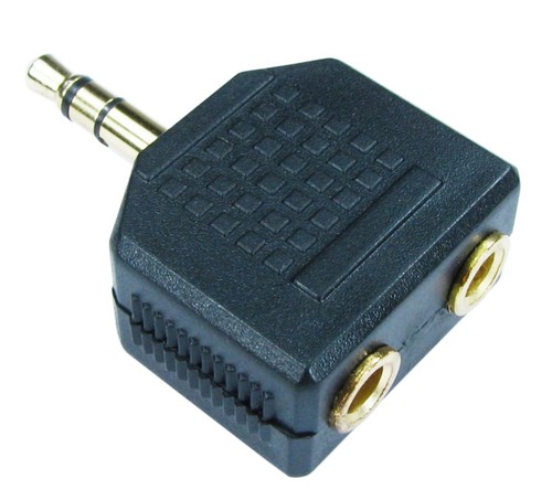 3.5mm Jack Plug Audio Cable Headphone Splitter Aux One to Two Outputs 1 into 2 - Picture 3 of 5