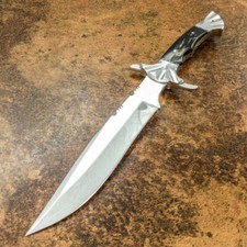 16" SUPERB CUSTOM MADE FORGED TOOL STEEL BLADE,TACTICAL HUNTING SURVIVAL BOWIE