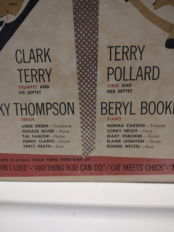 CLARK TERRY-TERRY POLLARD Cats vs Chicks SCARCE 1954 DG MGM 10" LP Horace Silver Foto 4 de 4