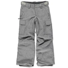 BURTON Youth Boys 2017 Snowboard Snow EXILE CARGO PANTS Heather Iron Grey