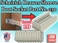 Scheirich Cabinet Drawer Guide  Boot Replacement Part No. 230 PP (Lot of 10)