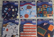 Twelve 12 Unibody Soft Stretch  Face Masks  One Size  Various Patterns 44 