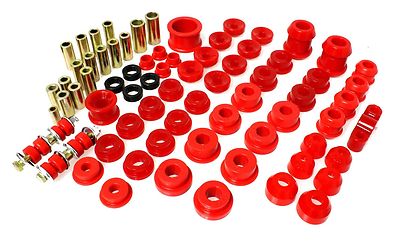 Energy Master Hyper Flex Bushing Kit FOR 92-95 Honda Civic / 93-97 Del Sol RED