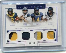 2016 National Treasures - JARED GOFF Lawler LASCO Davis - Patch - CAL BEARS /10