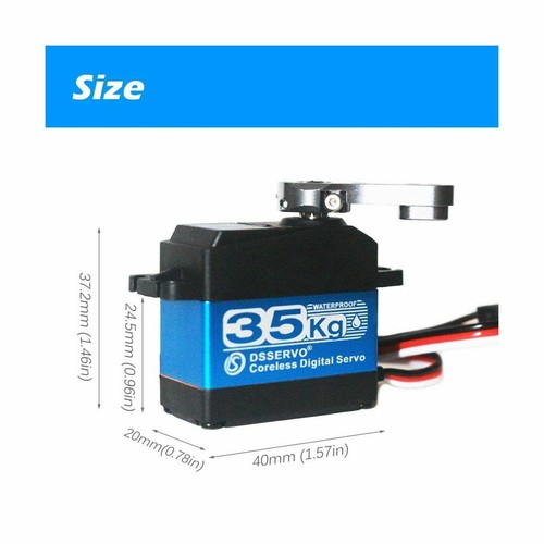 DSservo DS3235SSG 35KG Coreless Digital Servo Motor HV 7.4V Steel Gear High 180° - Picture 3 of 6