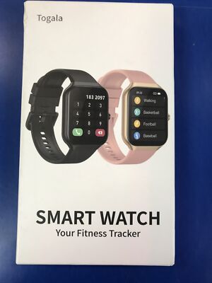 Togala P99 Smart Watch & Fitness and Activity Tracker - Black - New Open Box