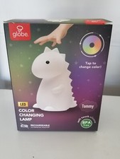  LOT of 2 Brand New GLOBE LED COLOR CHANGING LAMP Silicone TOMMY DINOSAUR