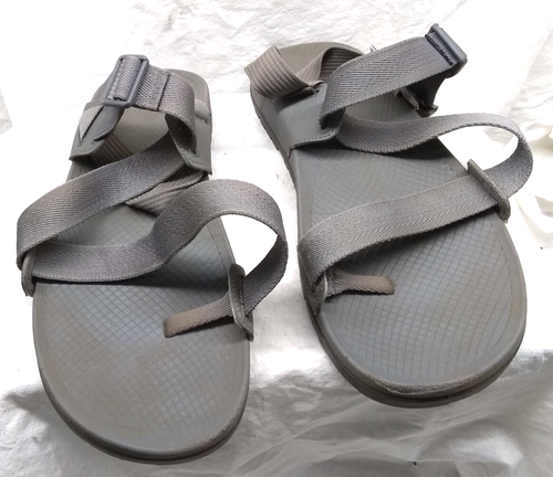 Chaco Men Lowdown 2 Outdoor Strappy Sandals Grey JCH107849 Size 12 Great Shape - 第 3/9 張圖片