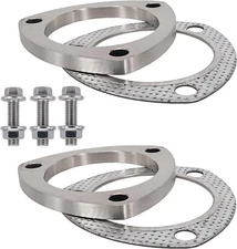 3 Inch 3 Bolt Stainless Steel Exhaust Flanges & Gaskets Connection Kit with bolt