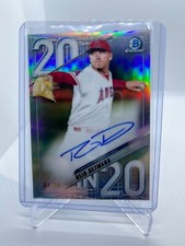 Reid Detmers 2020 Bowman Chrome Draft Class 20 In 20 Autograph 64/99 RC Angels