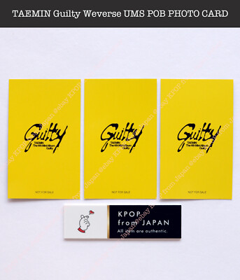 TAEMIN Guilty Weverse / UMS Japan limited Official POB