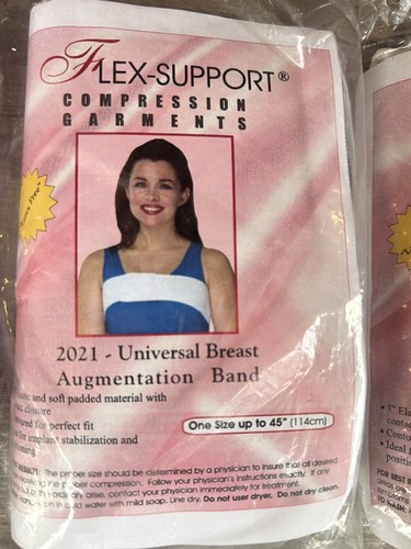 3 Breast Augmentation Stabilizer Band Compression Garment One Size Flex Support - Picture 3 of 5
