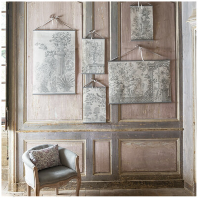 Wandbehang Leinwandbild 'L'Anglaise' Deko Vintage Shabby Landhaus Mathilde M.