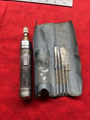 VINTAGE PILOT STAR BRITISH EMPIRE BATTERY OPERATED SCREWDRIVER SET (k39)