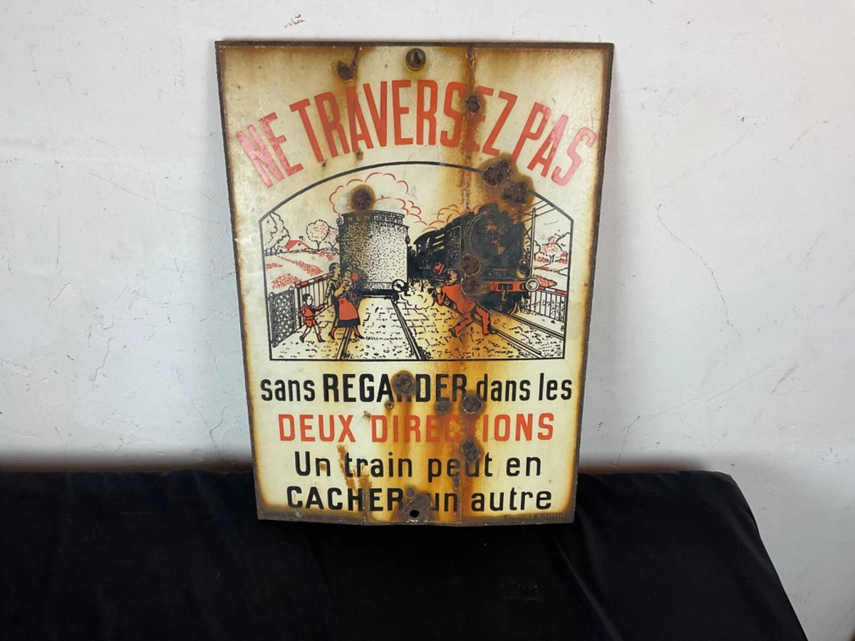 Ancienne petite plaque émaillée