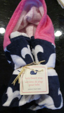 Pottery Barn Kids Baby Beach Wrap hooded whale New w tag