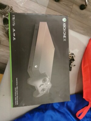 Microsoft Xbox One X 1TB Gold Rush Special Edition Bündeln - Grau (FMP-00031) 