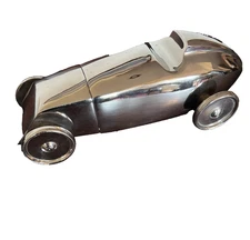 Vintage Chrome Barware Hot Rod Car Cocktail Shaker, conversation piece