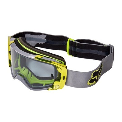 FOX Vue Stray Brille grau/gelb Motorradbrille Motocross Brille Schutzbrille Endu